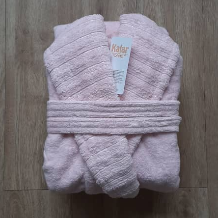 حوله تن پوش کلاه دار اقتصادی مدل پیرامید رنگ صورتی   سایز  L(125) 