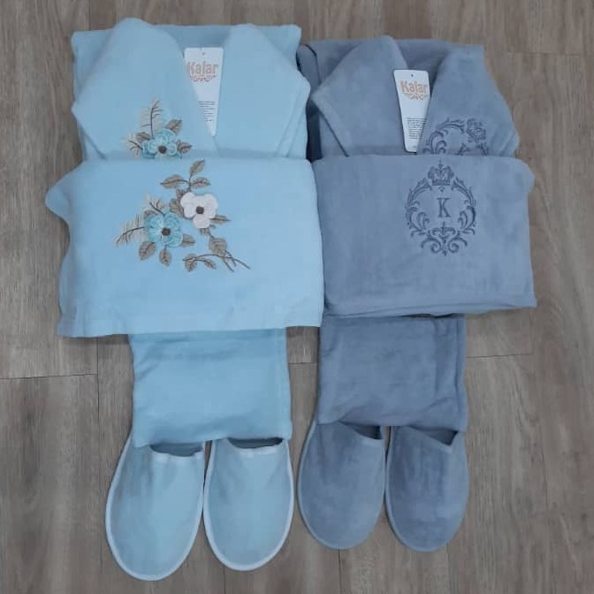 ست حوله جهیزیه اقتصادی 8 تکه عروس و داماد