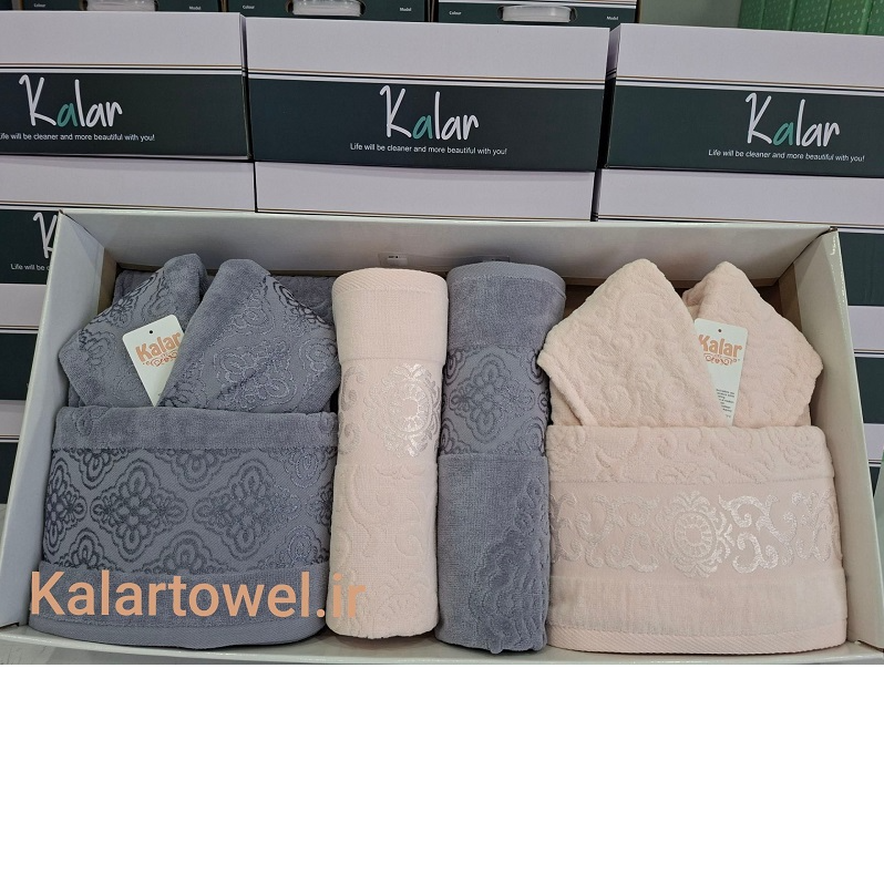 ست حوله اقتصادی عروس و داماد 10 تکه